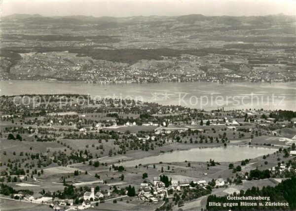 Gottschalkenberg ZG Blick gegen Hütten und Zürichsee