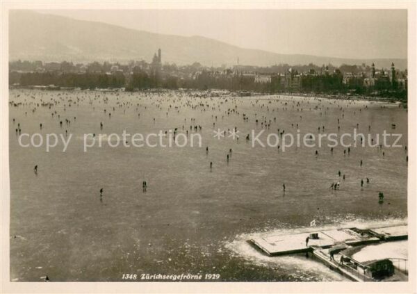 Zuerich ZH Zürichseegefrörne