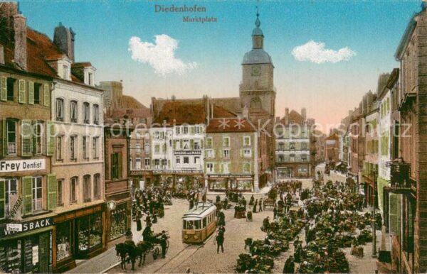 Diedenhofen Thionville 57 Marktplatz Feldpost