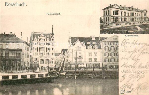 Rorschach Bodensee SG Hafenansicht Krankenhaus