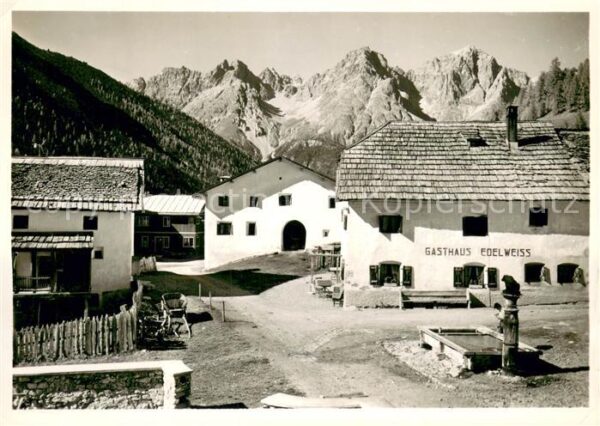 Scarl Dorfbrunnen Gasthaus Edelweiss