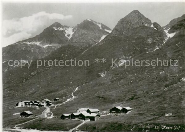 Avers-Juf GR Bergdorf Alpen