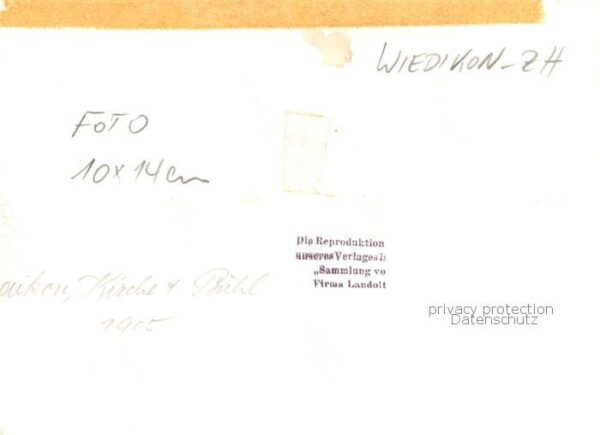 Wiedikon ZH Teilansicht mit Kirche Repro – Bild 2