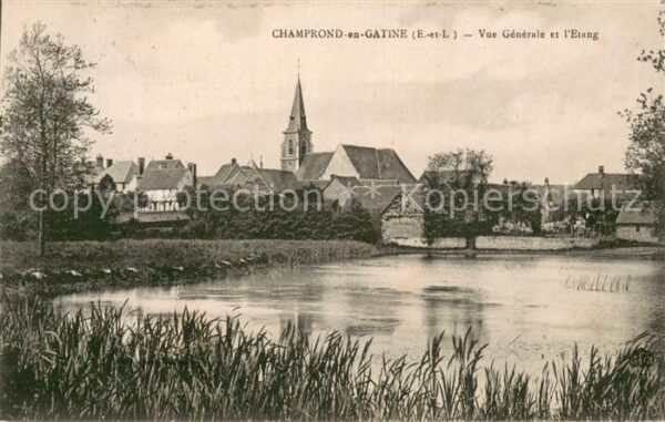 Champrond-en-Gatine 28 Eure-et-Loir Vue Generale et l étang