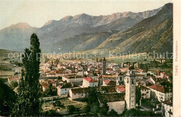 Poschiavo GR Panorama Alpen
