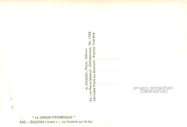 Eguzon-Chantome 36 Indre La Vedette sur le lac Collection La Cre – Bild 2