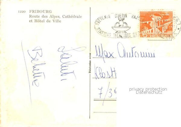 Fribourg FR Route des Alpes Cathedrale Hôtel de Vil – Bild 2