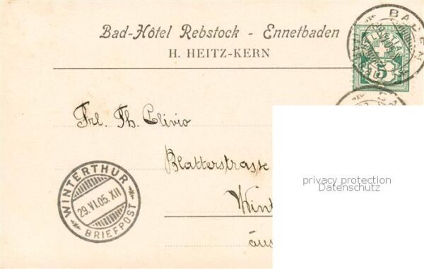 Ennetbaden AG Bad-Hotel Rebstock – Bild 2