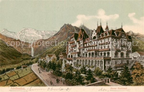 Adelboden BE Hotel National Aussenansicht