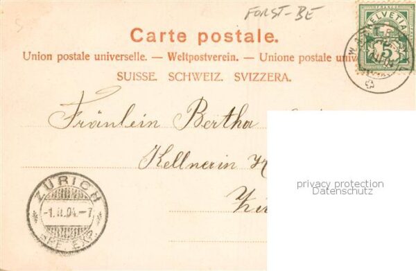 Forst BE Laengenbuehl Gesamtansicht m. Stokhornkette u. Wirts – Bild 2