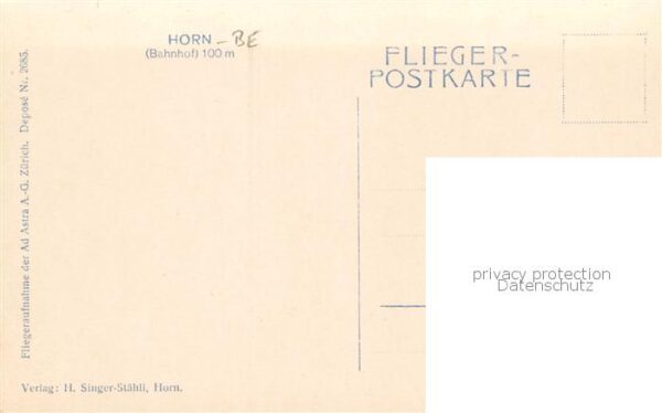 Horn BE Fliegeraufnahme Bahnhof – Bild 2