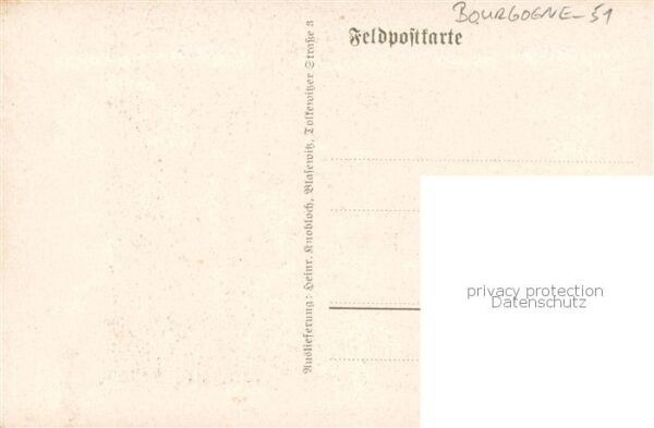 Bourgogne 51 Marne Zerstörter Turm d. Kirche – Bild 2