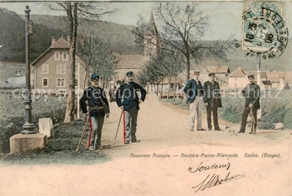 Saales 67 Vosges Deutsch-Franzö. Grenze