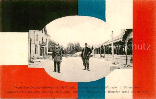 La Schlucht 88 Gerardmer Vosges Deutsch-Französische Grenze a. d. Stras