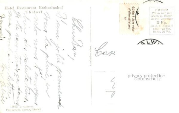 Thalwil Thalweil ZH Restaurant-Hotel Katharinenhof Aussenan – Bild 2