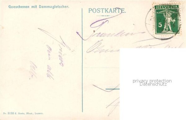 Goeschenen Goeschenen UR Gesamtansicht m. Dammagletscher – Bild 2
