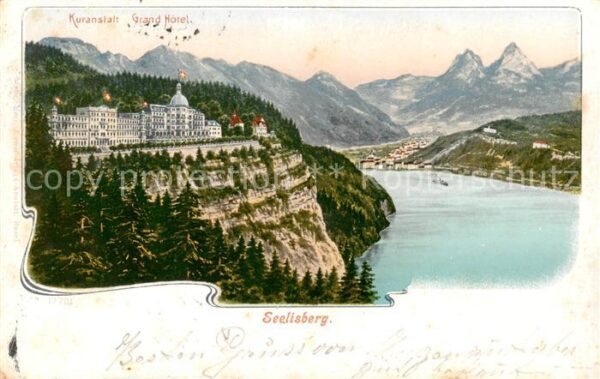 Seelisberg UR Kuranstalt m. Grand Hotel Aussenansicht