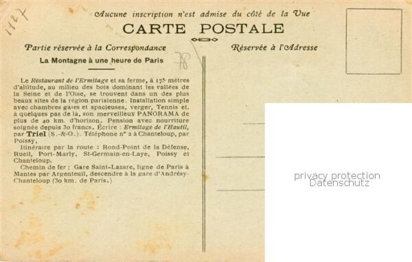 Triel-sur-Seine Ermitage de l Hautil - Un coin de la Sa – Bild 2