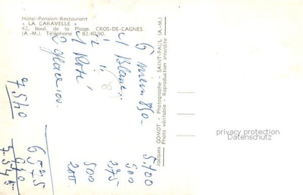 Cros-de-Cagnes Hotel-Restaurant Le Caravelle Innenansi – Bild 2
