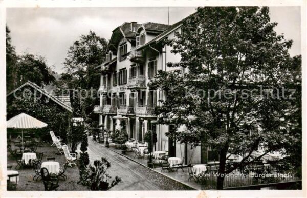 Buergenstock Hotel Waldheim Aussenansicht m. Terrass