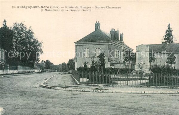 Aubigny-sur-Nere 18 Cher Route de Bourges - Square Chazereau et