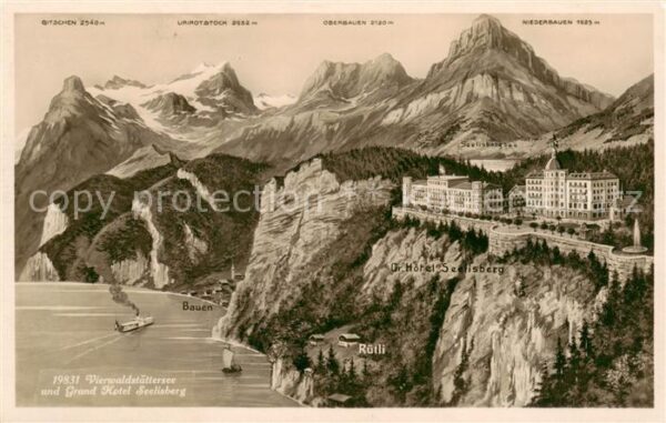 Bauen Viewaldstättersee m. Grand Hotel Seelis