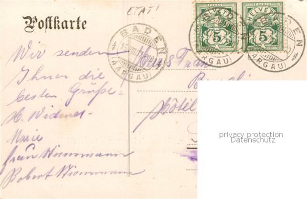 Baden  AG Restaurant z. Rathauskeller Innenansich – Bild 2
