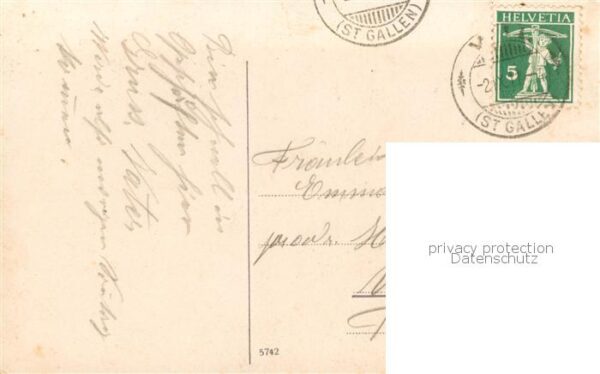 Zuerich ZH Telegramm-Karte Bahnhofplatz  m. Strass – Bild 2