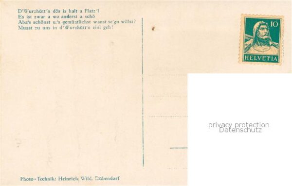 Zuerich ZH Oberbayr. Gebirgsschnke z. Würzhütte In – Bild 2