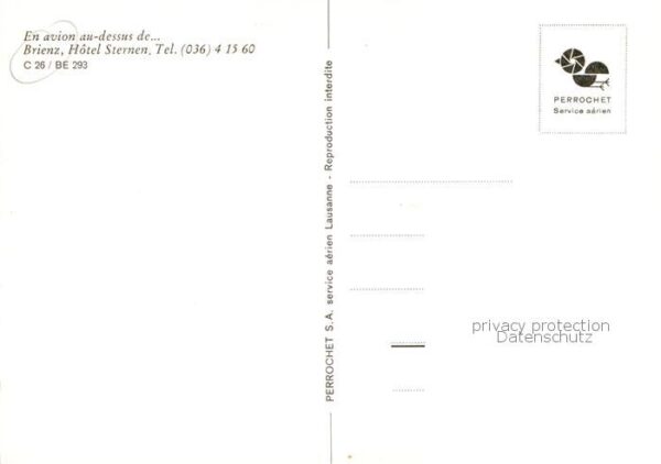 Brienz Brienzersee BE Fliegeraufnahme Hotel Sternen – Bild 2