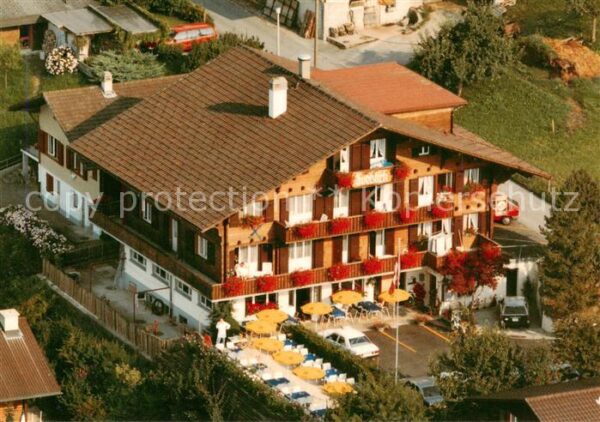 Krattigen BE Fliegeraufnahme Hotel-Restaurant Seebli