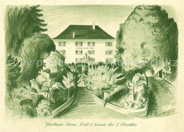 Forch ZH Gasthaus Krone Aussenansicht Künstlerka