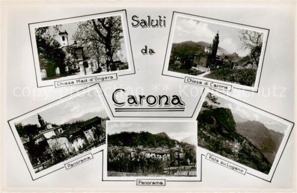 Carona Lago di Lugano TI Chiesa Mad. d Ongera - Chiesa di Carona