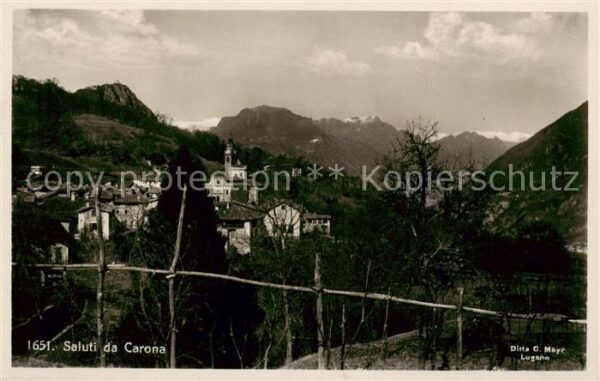 Carona Lago di Lugano TI Teilansicht