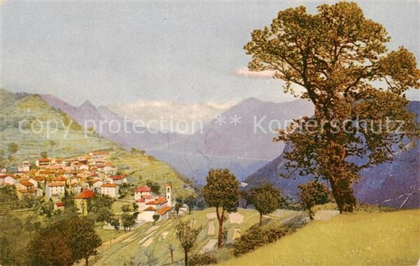 Bre  Lugano TI Gesamtansicht m. Luganer-See