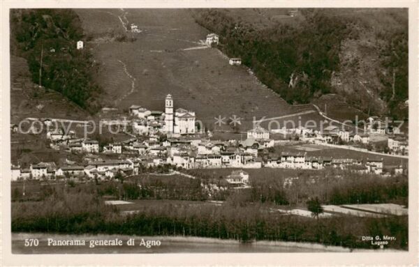 Agno Lago di Lugano TI Gesamtansicht