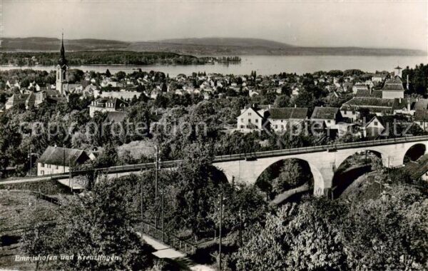 Emmishofen Kreuzlingen TG Panorama m. Zugbrücke