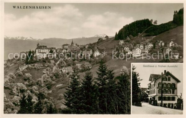 Walzenhausen AR Panorama u. Gasthaus zur frohen Aussich