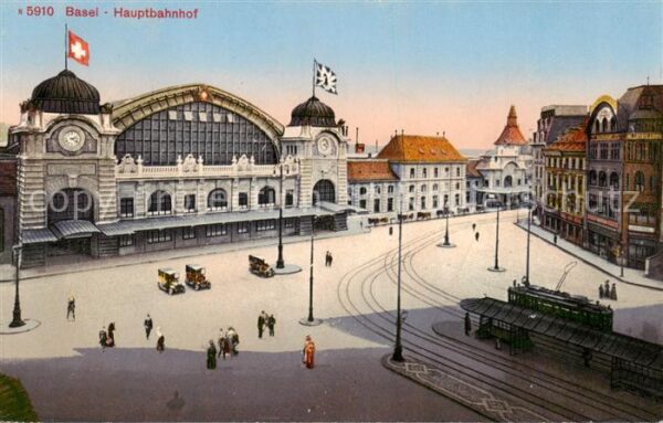 Basel BS Hauptbahnhof m. Strassenbahn