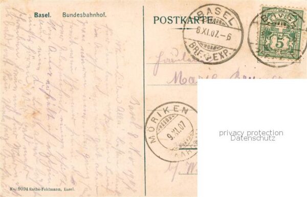 Basel BS Bundesbahnhof m. Kutsche – Bild 2