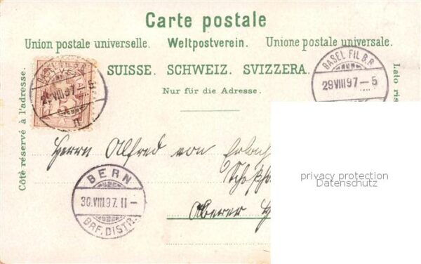 Basel BS Rhein u. Kathedrale – Bild 2