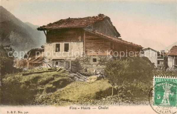 Fins-Hauts Finshauts Finhaut VS Chalet Aussenansicht