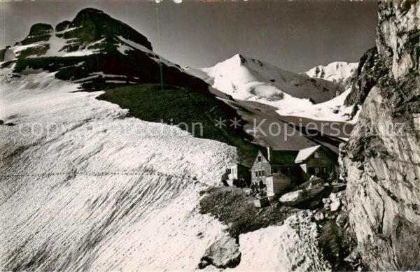 Hohthuerlihuette 2778m Hohtuerlihuette B Aussenansicht u. Wilde-Frau u. Weisse-F