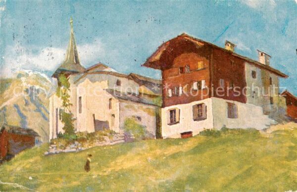 Grimentz VS Teilansicht d. Dorfes
