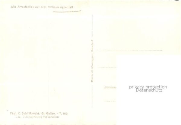 Appenzell IR Alte Arrestzellen a. d. Rathaus Appenze – Bild 2