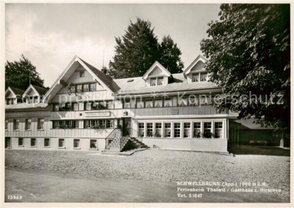 Schwellbrunn Ferienheim Thalwil - Gasthaus z. Hirsch