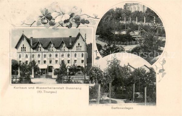 Dussnang TG Kurhaus und Wasserheilanstalt Gartenanl