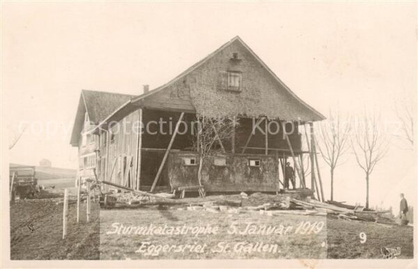 Eggersriet SG Sturmkatastrophe Januar 1919