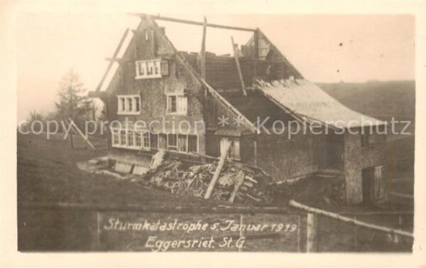 Eggersriet SG Sturmkatastrophe Januar 1919
