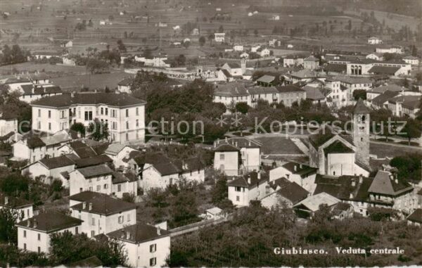 Giubiasco TI Veduta centrale Ortsansicht mit Kirche